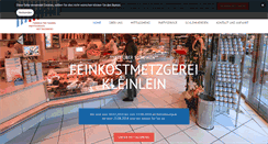 Desktop Screenshot of metzgerei-kleinlein.de